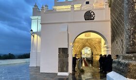 La Junta devuelve el esplendor a la portada gtica del santuario de Nuestra Seora de Gracia en Oliva de la Frontera La Junta devuelve el esplendor a la portada gtica del santuario de Nuestra Seora de Gracia en Oliva de la Frontera