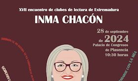 Inma Chacn protagonizar XVII Encuentro Clubes Lectura de Extremadura en Plasencia