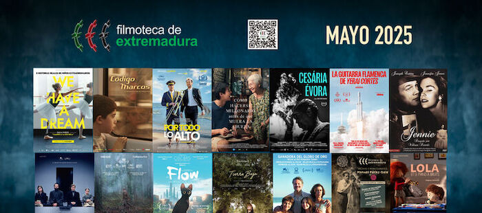 La Filmoteca de Extremadura programa 14 películas y 9 ciclos de cine para el mes de mayo
