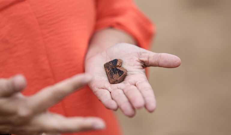 Aparecen fragmentos de cermicas griegas del siglo V en la necrpolis tartsica de Medelln